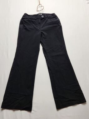 ⭐️Danielle B Black Wide Leg Bootcut Dress Pants Career Work Trousers Stretch 14